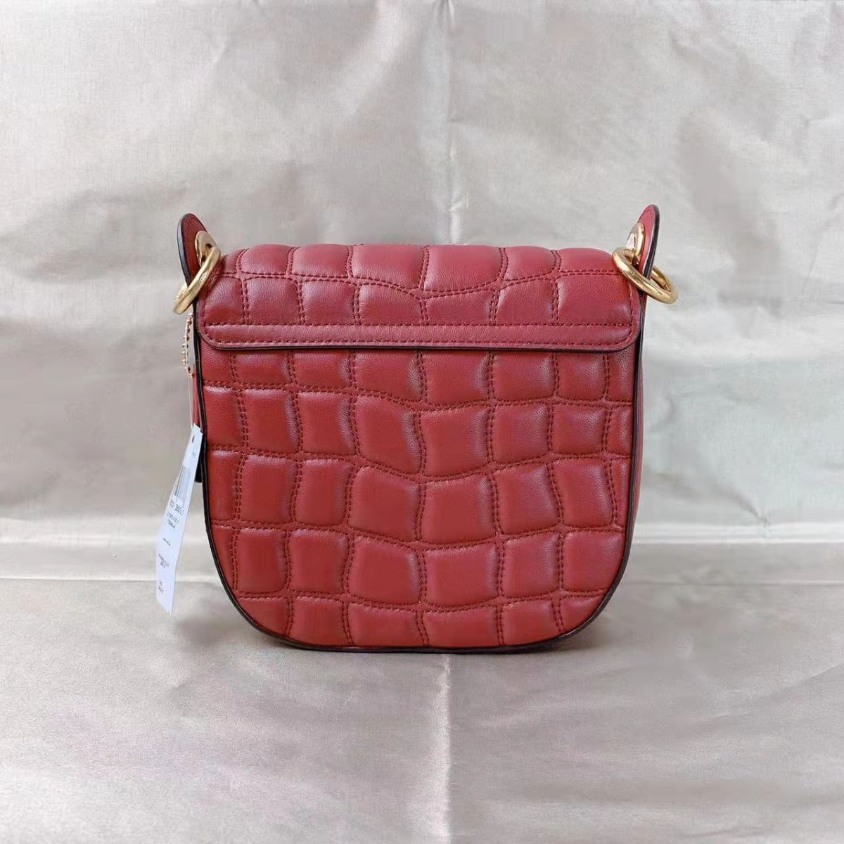 COACH C7838 KLEO ONE SHOULDER CROSSBODY BAG 17 WITH QUILTING GOLD/CHERRY COACH C7838 KLEO ONE SHOULDER CROSSBODY BAG 17 WITH QUILTING GOLD/CHERRY